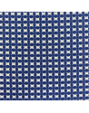 Tissu Jacquard etoiles blanche - 280 cm de large - Fond bleu marine