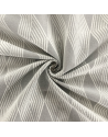 Tissu Jacquard ligne losange - 280 cm de large - Blanc / Gris clair