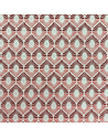 Tissu jacquard forme géométrique - 140cm de large - Rose / Rouge