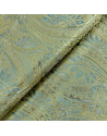Tissu brocard - Havana 145 large - Vert kaki / Doré métallisé