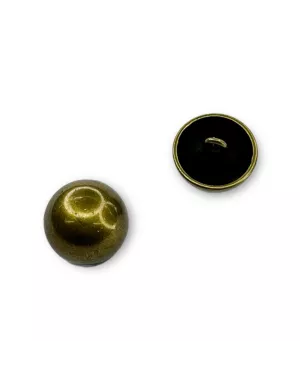 Bouton métallique à queue - Bronze demi boule - 15 mm
