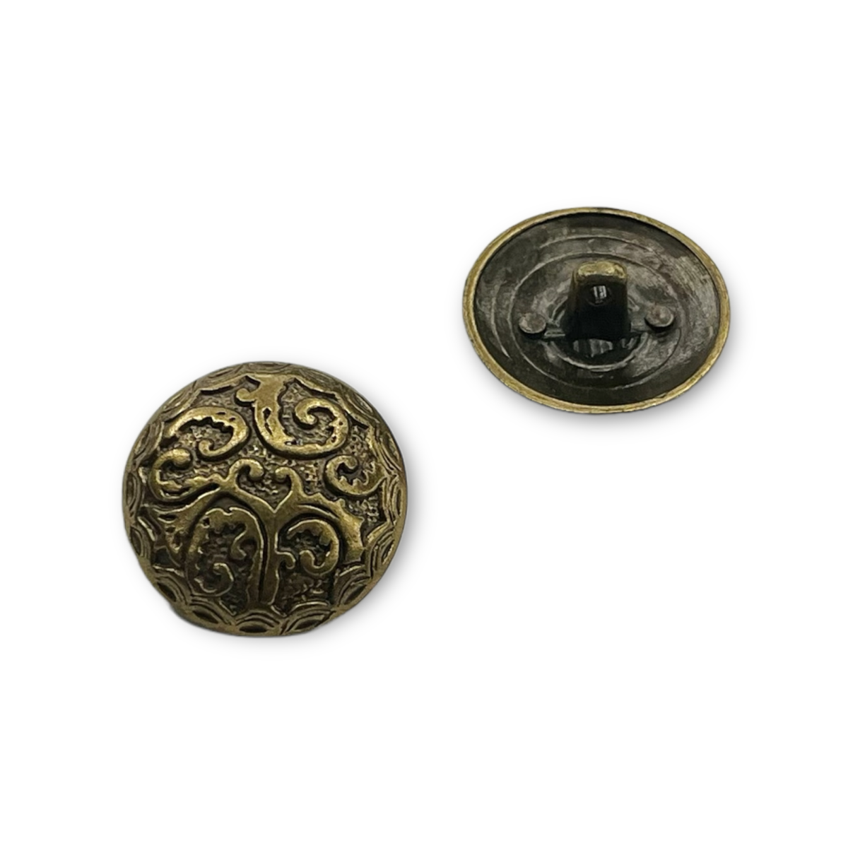 Lot De 16 Boutons Dorés - Diamètre 11 Mm, Couleur Or, En Plastique, Neuf