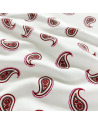Jersey coton 150 large- cashmire  / Fond blanc