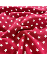 Jersey coton 150 large - Etoile / Fond bordeaux