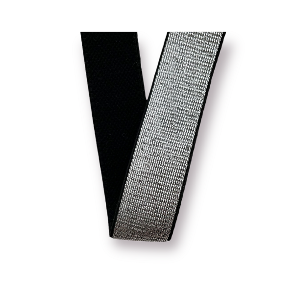 Elastique LUREX - Silver - 25 mm
