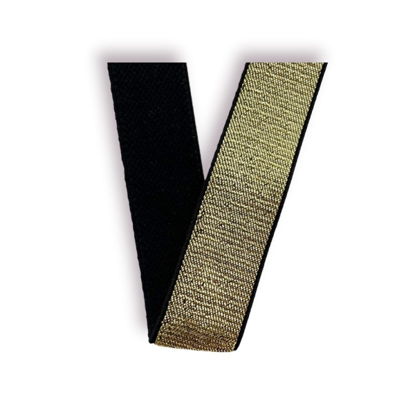 Elastique LUREX - Gold - 25 mm