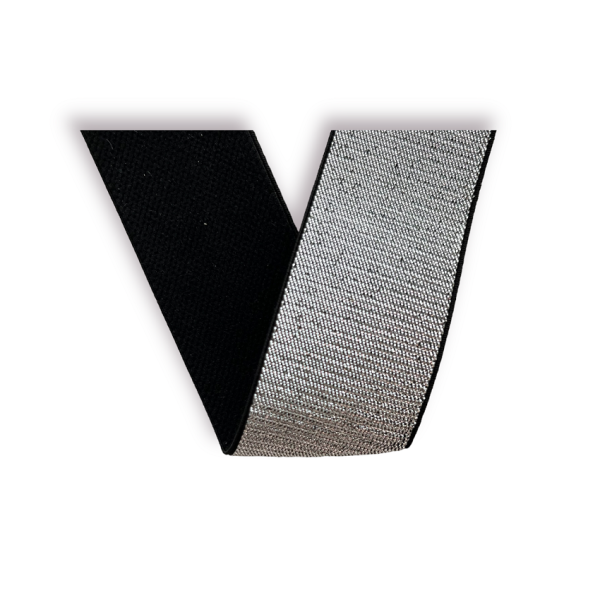 Elastique LUREX - Silver - 3 cm