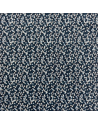 Popeline imprimé 145 de large - Petite bille / Fond bleu marine
