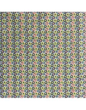 Popeline imprimé - Bille multicolore