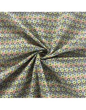 Popeline imprimé - Bille multicolore