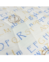Matelassé coton imprimé 150 large - Lettres