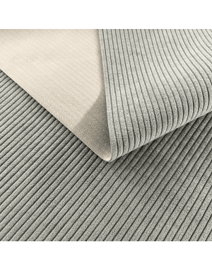 Velours ameublement côtelé 140 large - Gris clair