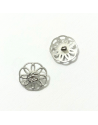 Bouton métallique - Argent vieilli - 27mm