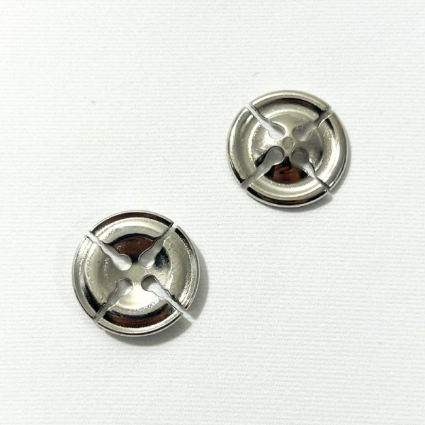 Bouton métallique - Argent - 20mm