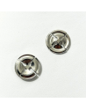 Bouton métallique - Argent - 20mm