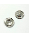 Bouton métallique - Argent - 28mm