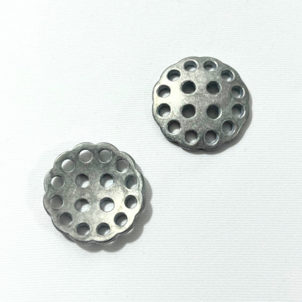 Bouton métallique - Zinc - 30mm
