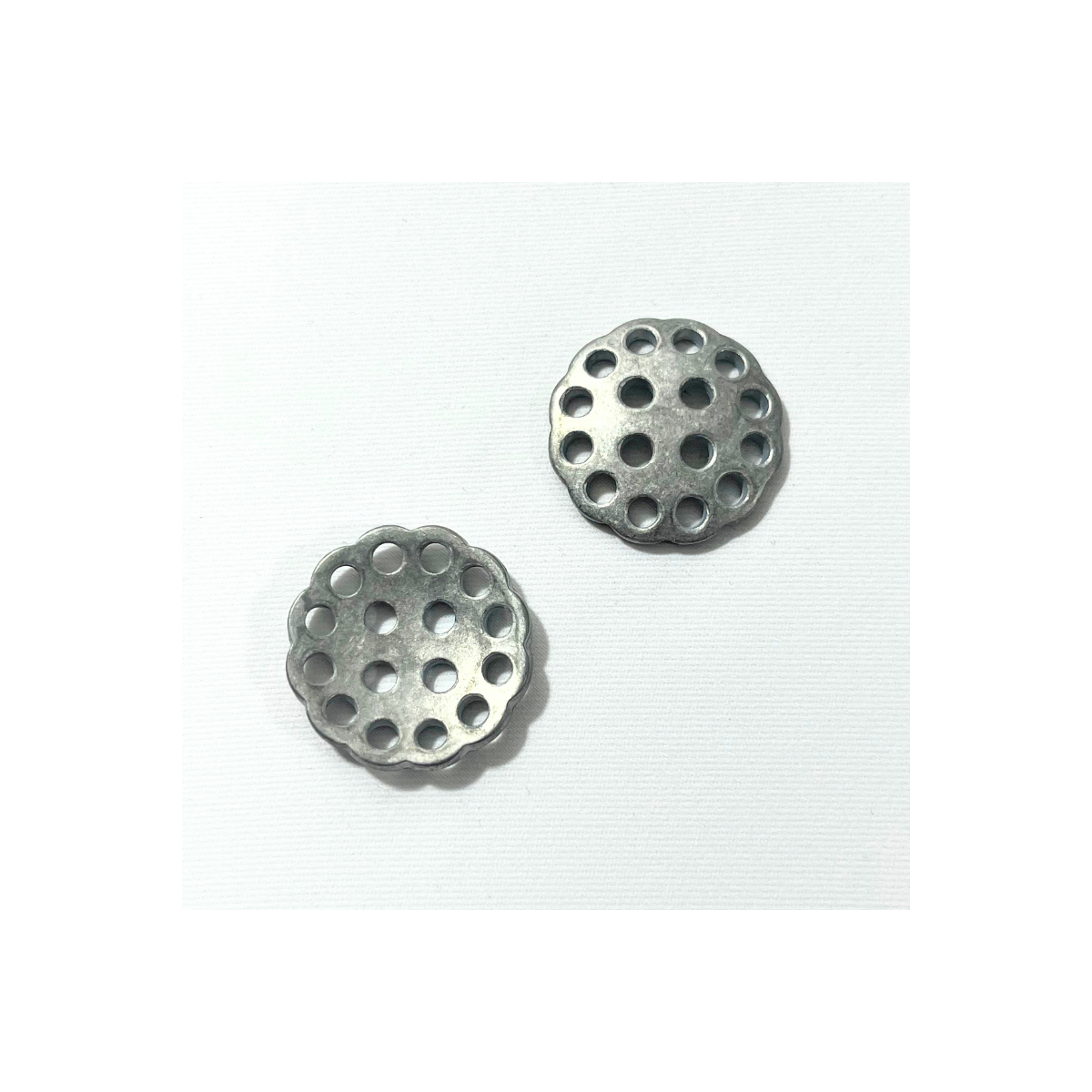 Bouton métallique - Zinc - 30mm