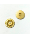 Bouton métallique - Doré - 23mm