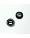 Bouton métallique - Anthracite - 17mm