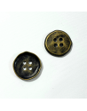 Bouton métallique - Bronze vieilli - 27mm