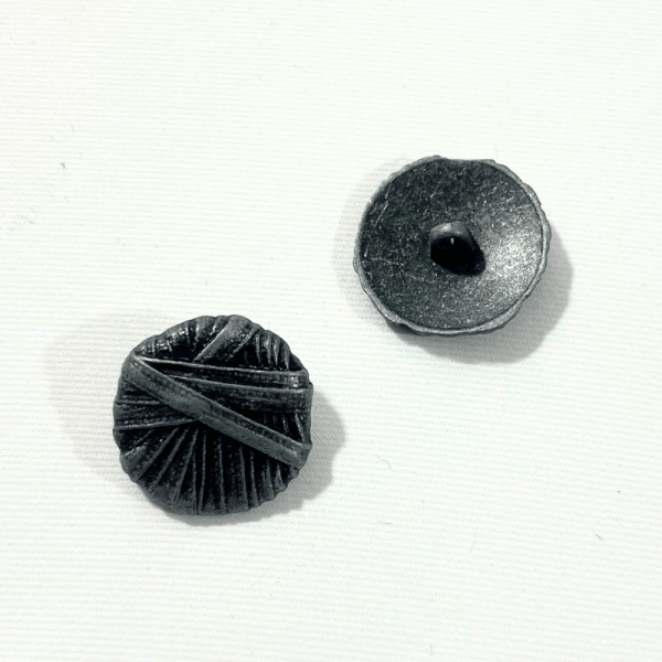 Bouton métallique - Gris foncé - 21mm