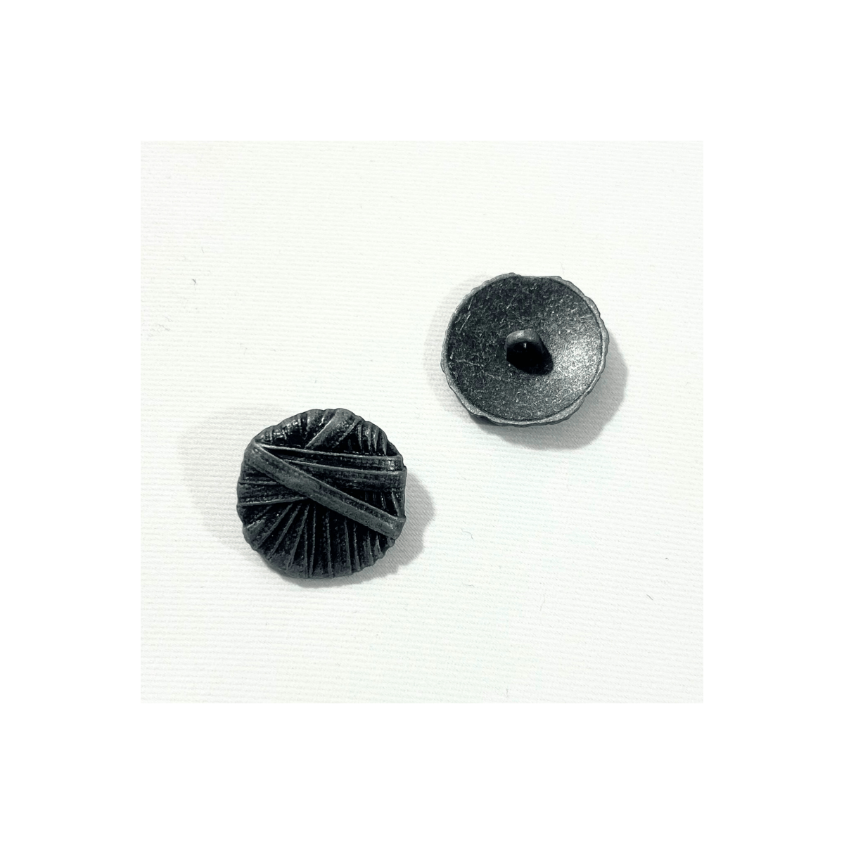 Bouton métallique - Gris foncé - 21mm