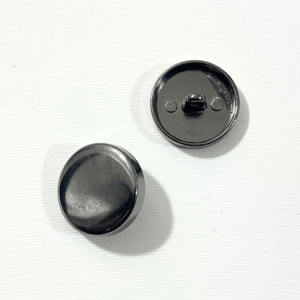 Bouton métallique - Canon de fusil plat - 23mm