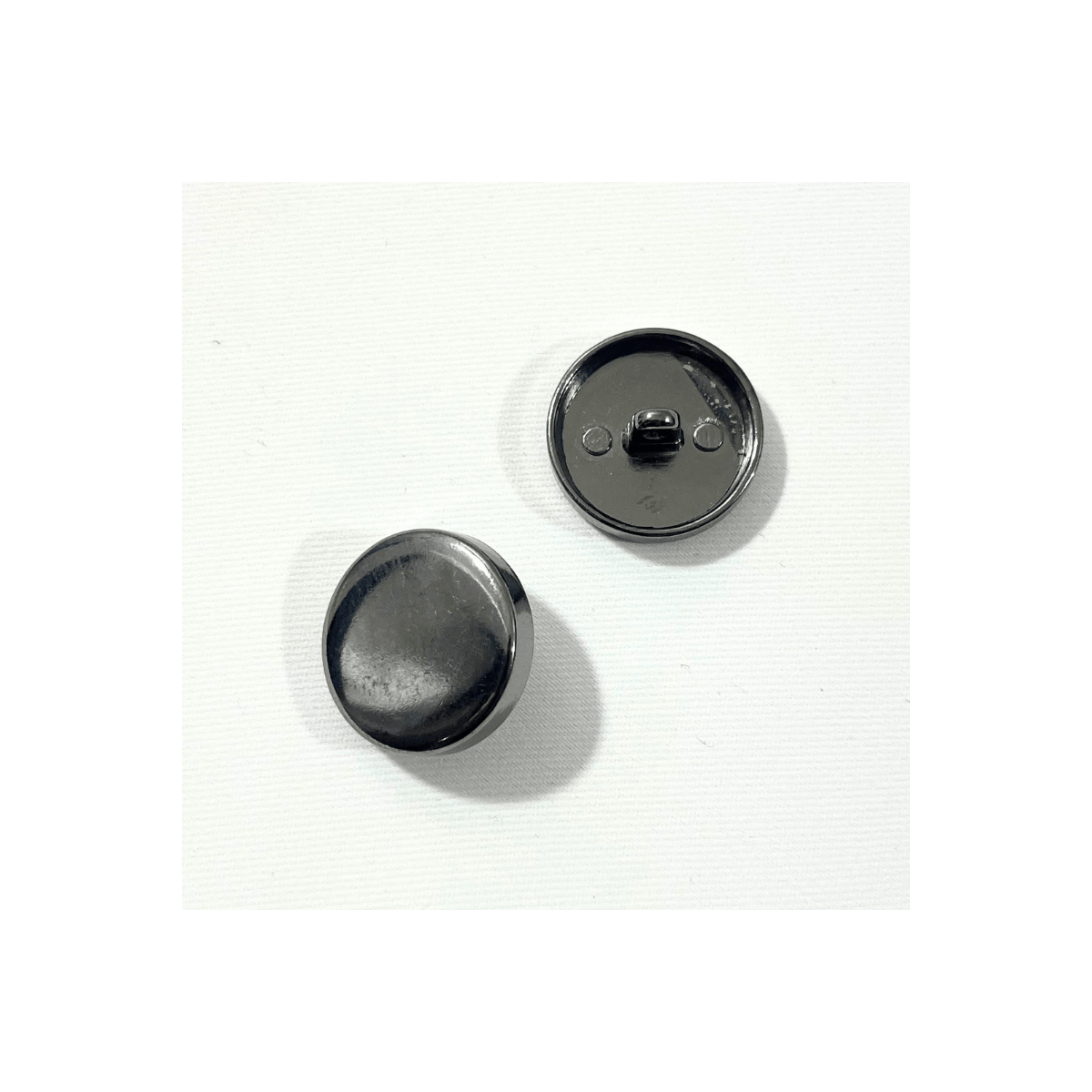 Bouton métallique - Canon de fusil plat - 23mm