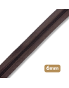 Fermeture au mètre - maille spirale 6mm - Marron bois