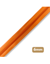 Fermeture au mètre - maille spirale 6mm - Orange