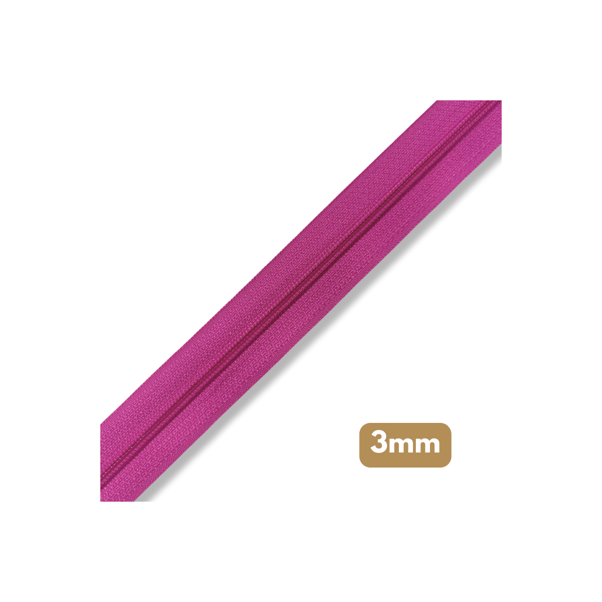 Fermeture au mètre - maille spirale 3mm - Fushia