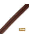 Fermeture au mètre - maille spirale 3mm - Marron chocolat