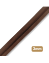 Fermeture au mètre - maille spirale 3mm - Marron bois