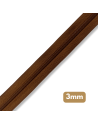 Fermeture au mètre - maille spirale 3mm - Marron