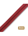 Fermeture au mètre - maille spirale 3mm - Rouge cerise