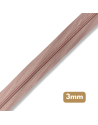 Fermeture au mètre - maille spirale 3mm - Très vieux rose