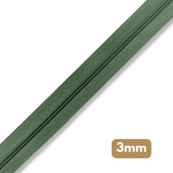 Fermeture au mètre - maille spirale 3mm - Vert d'eau