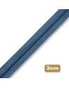 Fermeture au mètre - maille spirale 3mm - Bleu ardoise