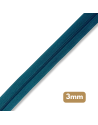 Fermeture au mètre - maille spirale 3mm - Bleu canard