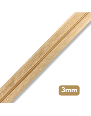 Fermeture au mètre - maille spirale 3mm - Peau