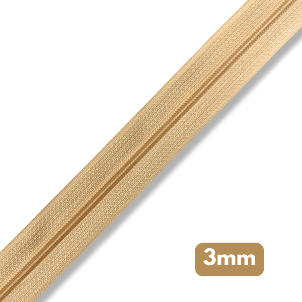 Fermeture au mètre - maille spirale 3mm - Peau