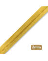 Fermeture au mètre - maille spirale 3mm - Jaune or