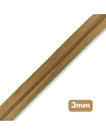 Fermeture au mètre - maille spirale 3mm - Brun clair