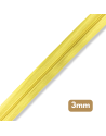 Fermeture au mètre - maille spirale 3mm - Jaune