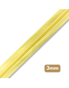 Fermeture au mètre - maille spirale 3mm - Jaune clair