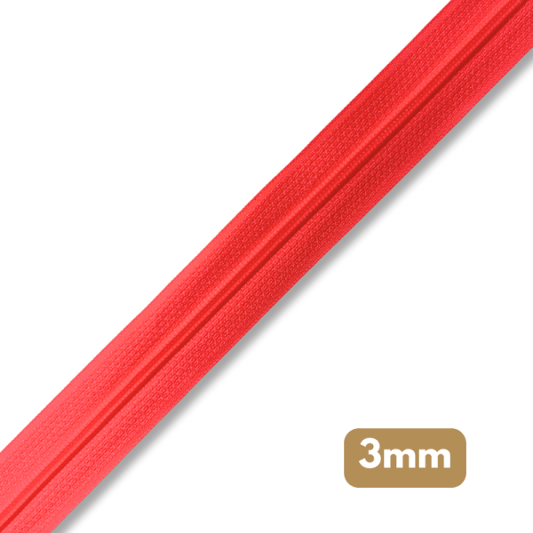 Fermeture au mètre - maille spirale 3mm - Fushia