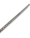 Chaine gousset renforcé - Argent - 31 cm