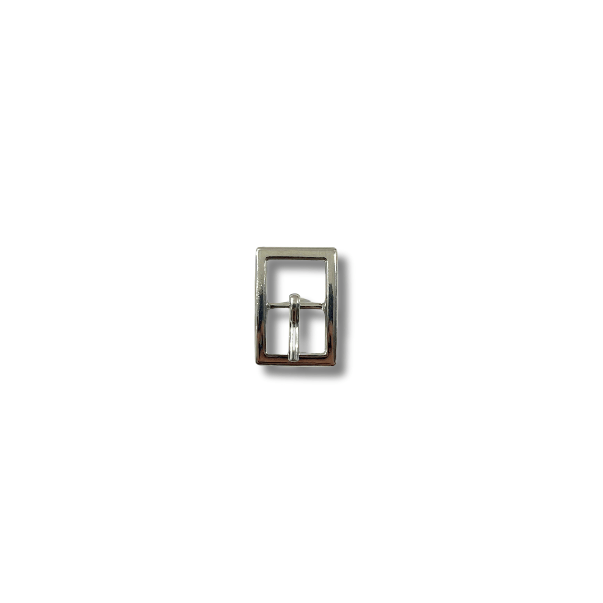 Boucle métal argent passage 1 cm