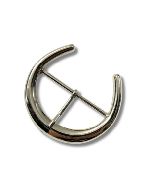 Boucle argent métal - Fer à cheval passage 7,5 cm